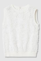 【アナイ/ANAYI】のテープエンブロイダリーリブ ブラウス 人気、トレンドファッション・服の通販 founy(ファニー) ファッション Fashion レディースファッション Fashion for Women トップス・カットソー Cut & Sew Tops キャミソール&ノースリーブ Camisoles & Sleeveless Tops シャツ・ブラウス・オフィスカジュアル Elegant Blouses & Button-Ups シフォン Chiffon, Lightweight Fabric シンプル Simple, Minimal ノースリーブ Sleeveless, No-Sleeve フェザー Feather, Feather Detail フラワー Flower, Floral モチーフ Motif, Design Theme リブニット Rib Knit, Ribbed Knit リュクス Luxury, Elegant, High-End, Chic レース Lace, Lace Fabric エレガント 上品 Elegant thumbnail ホワイト|ID: prp329100004892897 ipo3291000000036574187