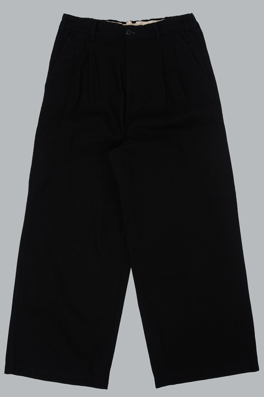 【ニューマニュアル/New Manual / MEN】の【MEN】チノ ワイドトラウザーズ インテリア・キッズ・メンズ・レディースファッション・服の通販 founy(ファウニー) 　ファッション　Fashion　メンズファッション　Fashion for Men　ボトムス　Bottoms　バランス　Balance, Style Balance　ボトム　Bottoms, Lower Wear　ワイド　Wide, Wide Fit　ブラック|ID: prp329100004892907 ipo3291000000036574294