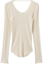 【ブリル/BRILL】のH ランダムリブロングスリーブ 人気、トレンドファッション・服の通販 founy(ファニー) ファッション Fashion レディースファッション Fashion for Women トップス・カットソー Cut & Sew Tops シャツ・ブラウス・オフィスカジュアル Elegant Blouses & Button-Ups ロングTシャツ・Tシャツ Longline T-Shirts & Tees カットソー・ベーシックTシャツ Cut-and-Sewn Tops / Stretch Tees & Basics インナー Innerwear シルク Silk, 100% Silk スリーブ Sleeve, Long Sleeve / Short Sleeve デコルテ Décolleté, Neckline フィット Fit, Slim Fit ロング Long, Long-Length エレガント 上品 Elegant thumbnail アイボリー|ID: prp329100004892913 ipo3291000000036574337
