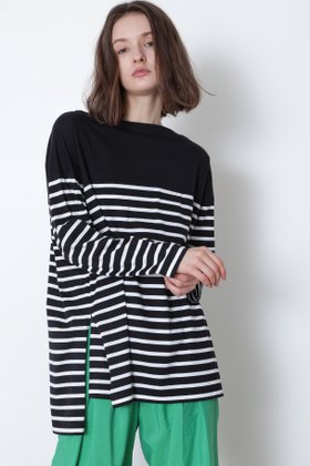 【ル フィル/LE PHIL】 ビッグストライブT人気、トレンドファッション・服の通販 founy(ファニー) ファッション Fashion レディースファッション Fashion for Women トップス・カットソー Cut & Sew Tops シャツ・ブラウス・オフィスカジュアル Elegant Blouses & Button-Ups ロングTシャツ・Tシャツ Longline T-Shirts & Tees カットソー・ベーシックTシャツ Cut-and-Sewn Tops / Stretch Tees & Basics スタンダード Standard, Basic スリット Slit, Slit Detail スリーブ Sleeve, Long Sleeve / Short Sleeve バランス Balance, Style Balance ボーダー Border, Stripe ロング Long, Long-Length 再入荷 Restock / Back in Stock |ID:prp329100004892915