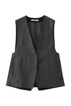 【プレインピープル/PLAIN PEOPLE】のリネンオックスデザインベスト 人気、トレンドファッション・服の通販 founy(ファニー) ファッション Fashion レディースファッション Fashion for Women アウター Coat / Outerwear Collection レディースジャケット・軽アウター Jackets ジャケット Jacket, Outerwear トリミング Trimming, Decorative Edge ベスト Vest, Waistcoat リネン Linen, Linen Fabric 新作・新入荷 New Arrivals / New In thumbnail グレー|ID: prp329100004892922 ipo3291000000036574393