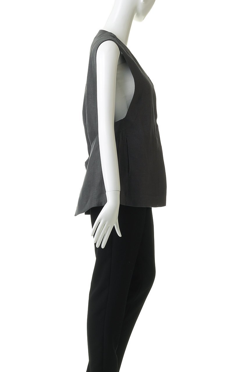 【プレインピープル/PLAIN PEOPLE】のリネンオックスデザインベスト 人気、トレンドファッション・服の通販 founy(ファニー) 　ファッション　Fashion　レディースファッション　Fashion for Women　アウター　Coat / Outerwear Collection　レディースジャケット・軽アウター　Jackets　ジャケット　Jacket, Outerwear　トリミング　Trimming, Decorative Edge　ベスト　Vest, Waistcoat　リネン　Linen, Linen Fabric　新作・新入荷　New Arrivals / New In　other-3|ID: prp329100004892922 ipo3291000000036574395