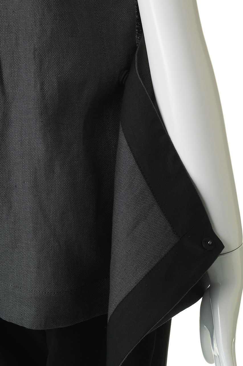 【プレインピープル/PLAIN PEOPLE】のリネンオックスデザインベスト 人気、トレンドファッション・服の通販 founy(ファニー) 　ファッション　Fashion　レディースファッション　Fashion for Women　アウター　Coat / Outerwear Collection　レディースジャケット・軽アウター　Jackets　ジャケット　Jacket, Outerwear　トリミング　Trimming, Decorative Edge　ベスト　Vest, Waistcoat　リネン　Linen, Linen Fabric　新作・新入荷　New Arrivals / New In　other-6|ID: prp329100004892922 ipo3291000000036574400