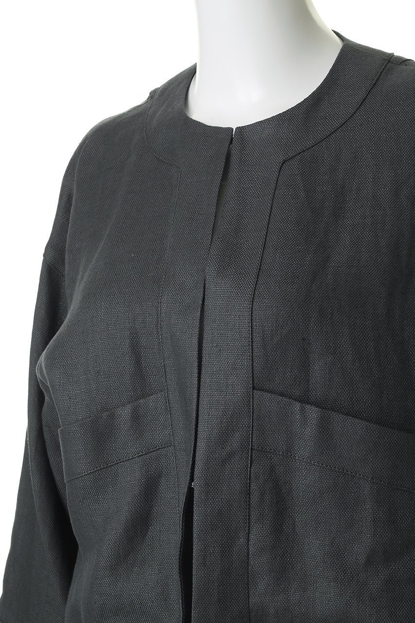 【プレインピープル/PLAIN PEOPLE】のリネンオックスショートジャケット 人気、トレンドファッション・服の通販 founy(ファニー) 　ファッション　Fashion　レディースファッション　Fashion for Women　アウター　Coat / Outerwear Collection　レディースジャケット・軽アウター　Jackets　おすすめ　Recommended / Our Picks　ショート　Short, Short Length　シンプル　Simple, Minimal　ジャケット　Jacket, Outerwear　セットアップ　Set-Up, Coordinated Outfit　リネン　Linen, Linen Fabric　夏　Summer　新作・新入荷　New Arrivals / New In　春　Spring　S/S・春夏　SS, Spring/Summer, Warm Season　other-5|ID: prp329100004892924 ipo3291000000036574411