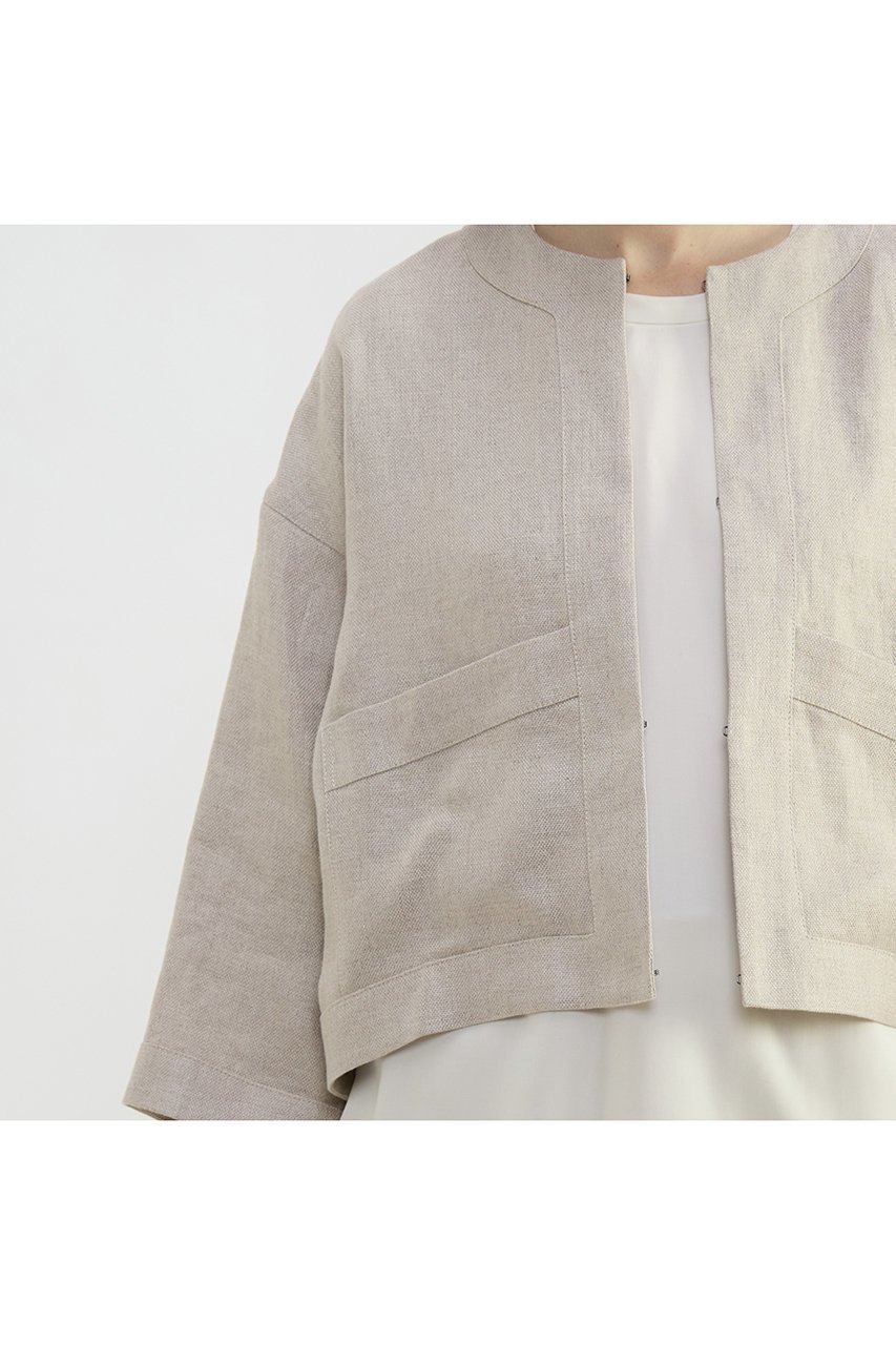 【プレインピープル/PLAIN PEOPLE】のリネンオックスショートジャケット 大人の最旬トレンドファッション＆コーディネート founy(ファウニー) 　ファッション　Fashion　レディースファッション　Fashion for Women　アウター　Coat / Outerwear Collection　レディースジャケット・軽アウター　Jackets　おすすめ　Recommended / Our Picks　ショート　Short, Short Length　シンプル　Simple, Minimal　ジャケット　Jacket, Outerwear　セットアップ　Set-Up, Coordinated Outfit　リネン　Linen, Linen Fabric　再入荷　Restock / Back in Stock　夏　Summer　春　Spring　S/S・春夏　SS, Spring/Summer, Warm Season　other-5|ID: prp329100004892924 ipo3291000000036612039