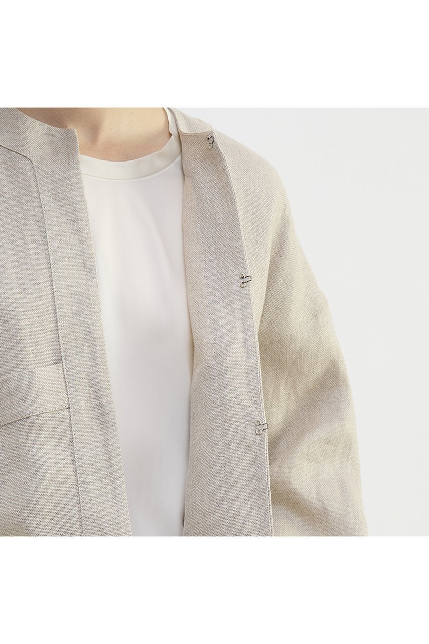 【プレインピープル/PLAIN PEOPLE】のリネンオックスショートジャケット 大人の最旬トレンドファッション＆コーディネート founy(ファウニー) 　ファッション　Fashion　レディースファッション　Fashion for Women　アウター　Coat / Outerwear Collection　レディースジャケット・軽アウター　Jackets　おすすめ　Recommended / Our Picks　ショート　Short, Short Length　シンプル　Simple, Minimal　ジャケット　Jacket, Outerwear　セットアップ　Set-Up, Coordinated Outfit　リネン　Linen, Linen Fabric　再入荷　Restock / Back in Stock　夏　Summer　春　Spring　S/S・春夏　SS, Spring/Summer, Warm Season　other-6|ID: prp329100004892924 ipo3291000000036612040