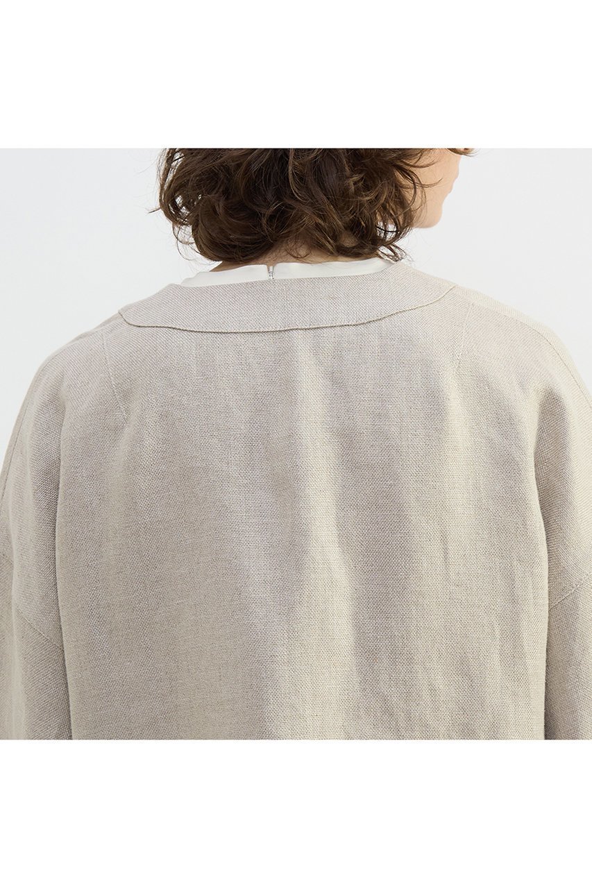 【プレインピープル/PLAIN PEOPLE】のリネンオックスショートジャケット 大人の最旬トレンドファッション＆コーディネート founy(ファウニー) 　ファッション　Fashion　レディースファッション　Fashion for Women　アウター　Coat / Outerwear Collection　レディースジャケット・軽アウター　Jackets　おすすめ　Recommended / Our Picks　ショート　Short, Short Length　シンプル　Simple, Minimal　ジャケット　Jacket, Outerwear　セットアップ　Set-Up, Coordinated Outfit　リネン　Linen, Linen Fabric　再入荷　Restock / Back in Stock　夏　Summer　春　Spring　S/S・春夏　SS, Spring/Summer, Warm Season　other-7|ID: prp329100004892924 ipo3291000000036612042
