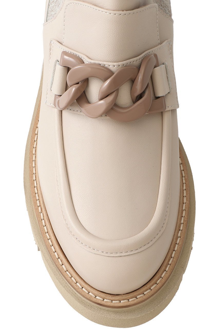 【ルカグロッシ/LucaGrossi】の厚底チェーンショートブーツ 人気、トレンドファッション・服の通販 founy(ファニー) 　ファッション　Fashion　レディースファッション　Fashion for Women　ショート　Short, Short Length　チェーン　Chain, Chain Strap　トレンド　Trend, Trending Now　ドッキング　Docking, Mixed Material　フェミニン　Feminine, Girly　厚底　Platform Shoes　other-4|ID: prp329100004892963 ipo3291000000036574676