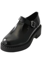 【エスメラルダ/Esmeralda】の【BONTRE】厚底Tストラップシューズ 大人の最旬トレンドファッション＆コーディネート founy(ファウニー) ファッション Fashion レディースファッション Fashion for Women ガラス Glass, Glassware シューズ Shoes, Footwear シルバー Silver, Metallic Silver ストラップシューズ Strap Shoes, Mary Janes ソックス Socks, Hosiery フラット Flat, Flat Shoes エレガント 上品 Elegant 厚底 Platform Shoes thumbnail ブラック|ID: prp329100004892971 ipo3291000000036574725
