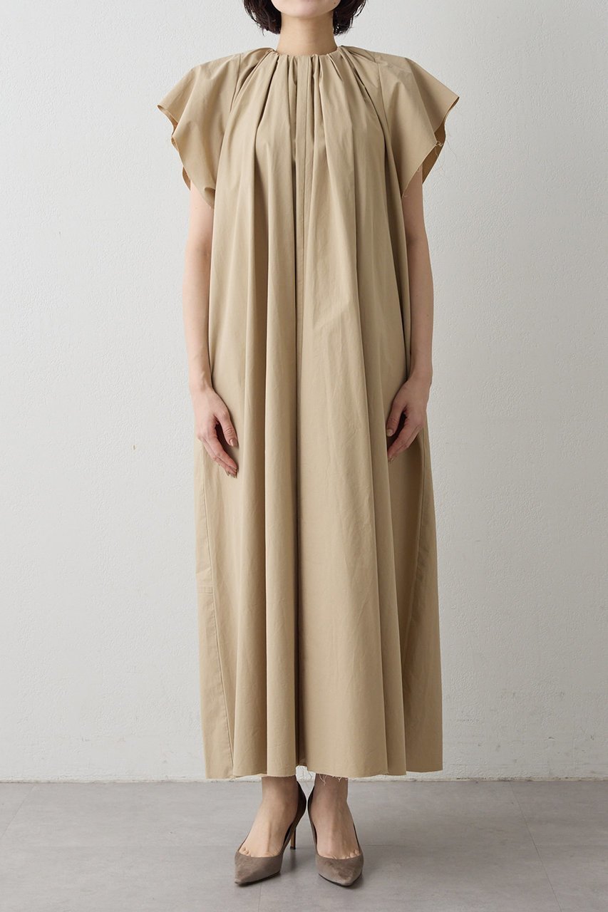 【ウィムガゼット/Whim Gazette】のギャザータイプライターワンピース 人気、トレンドファッション・服の通販 founy(ファニー) 　ファッション　Fashion　レディースファッション　Fashion for Women　ワンピース　Dresses　チュニック　Tunic Tops & Dresses　ギャザー　Gathered, Ruffled　シンプル　Simple, Minimal　タイプライター　Typewriter Fabric, Crisp Cotton　チュニック　Tunic, Long Top　リラックス　Relax, Relaxed Fit　ロング　Long, Long-Length　エレガント 上品　Elegant　新作・新入荷　New Arrivals / New In　other-6|ID: prp329100004892995 ipo3291000000036575077