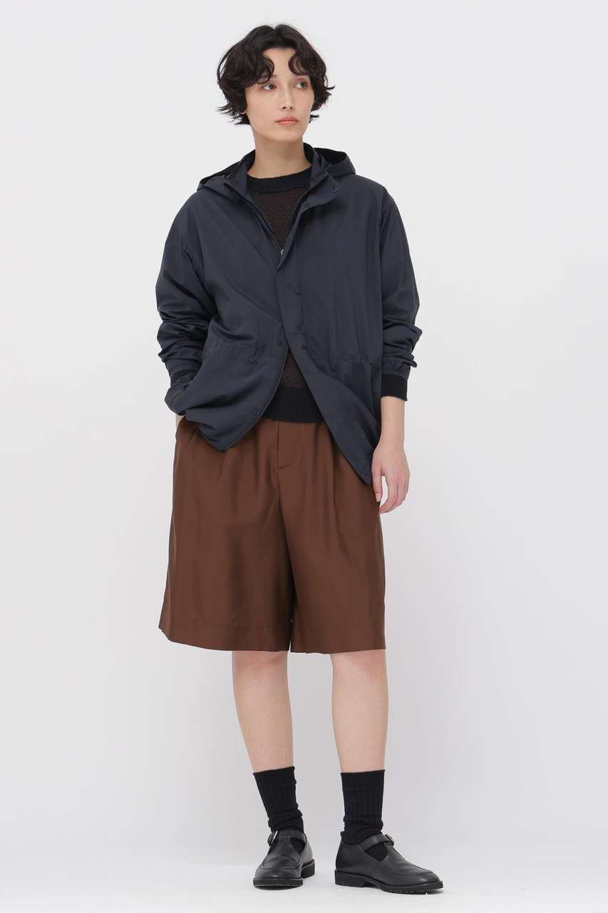 【マーガレットハウエル/MARGARET HOWELL】のMATT SILK TROUSERS 大人の最旬トレンドファッション＆コーディネート founy(ファウニー) 　ファッション　Fashion　レディースファッション　Fashion for Women　パンツ　Pants & Trousers　ショートパンツ・ハーフパンツ　High-Waisted & Relaxed Shorts　ショーツ　Shorts, Short Pants　ショート　Short, Short Length　シルク　Silk, 100% Silk　ダブル　Double, Double-Breasted　バランス　Balance, Style Balance　フロント　Front, Front Design　プリーツ　Pleats, Pleated　吸水　Absorbent, Quick-Dry　other-2|ID: prp329100004893024 ipo3291000000036575328