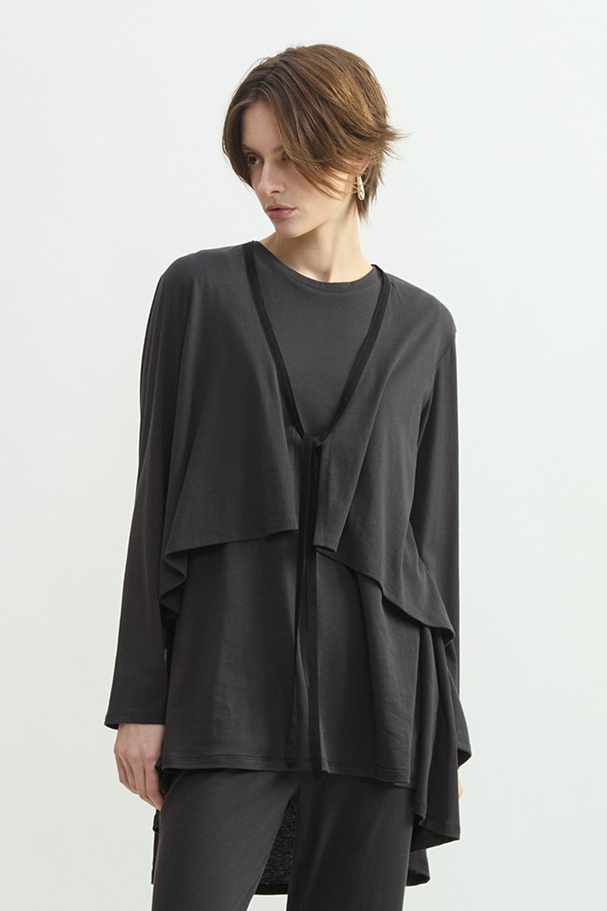 【プレインピープル/PLAIN PEOPLE】のスーピマヘンプジャージーショートカーディガン 人気、トレンドファッション・服の通販 founy(ファニー) 　ファッション　Fashion　レディースファッション　Fashion for Women　トップス・カットソー　Cut & Sew Tops　カーディガン・羽織り　Layered Style Cardigans　シャツ・ブラウス・オフィスカジュアル　Elegant Blouses & Button-Ups　ロングTシャツ・Tシャツ　Longline T-Shirts & Tees　カットソー・ベーシックTシャツ　Cut-and-Sewn Tops / Stretch Tees & Basics　カーディガン　Cardigan, Knitwear　ショート　Short, Short Length　スーピマ　Supima, Premium Cotton　チュニック　Tunic, Long Top　フレア　Flare, Flared　リネン　Linen, Linen Fabric　other-4|ID: prp329100004893043 ipo3291000000036575465