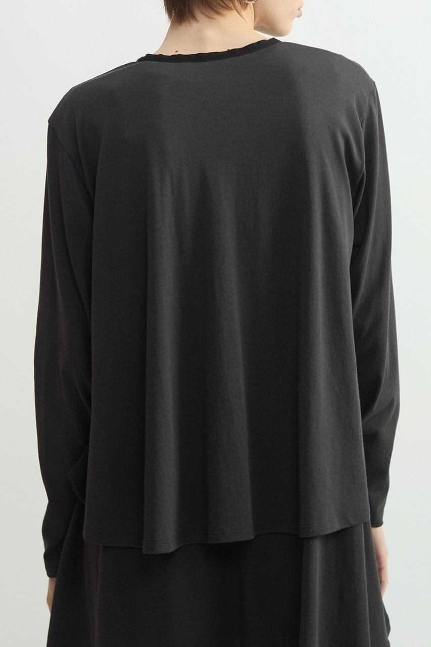 【プレインピープル/PLAIN PEOPLE】のスーピマヘンプジャージーショートカーディガン 人気、トレンドファッション・服の通販 founy(ファニー) 　ファッション　Fashion　レディースファッション　Fashion for Women　トップス・カットソー　Cut & Sew Tops　カーディガン・羽織り　Layered Style Cardigans　シャツ・ブラウス・オフィスカジュアル　Elegant Blouses & Button-Ups　ロングTシャツ・Tシャツ　Longline T-Shirts & Tees　カットソー・ベーシックTシャツ　Cut-and-Sewn Tops / Stretch Tees & Basics　カーディガン　Cardigan, Knitwear　ショート　Short, Short Length　スーピマ　Supima, Premium Cotton　チュニック　Tunic, Long Top　フレア　Flare, Flared　リネン　Linen, Linen Fabric　other-7|ID: prp329100004893043 ipo3291000000036575471