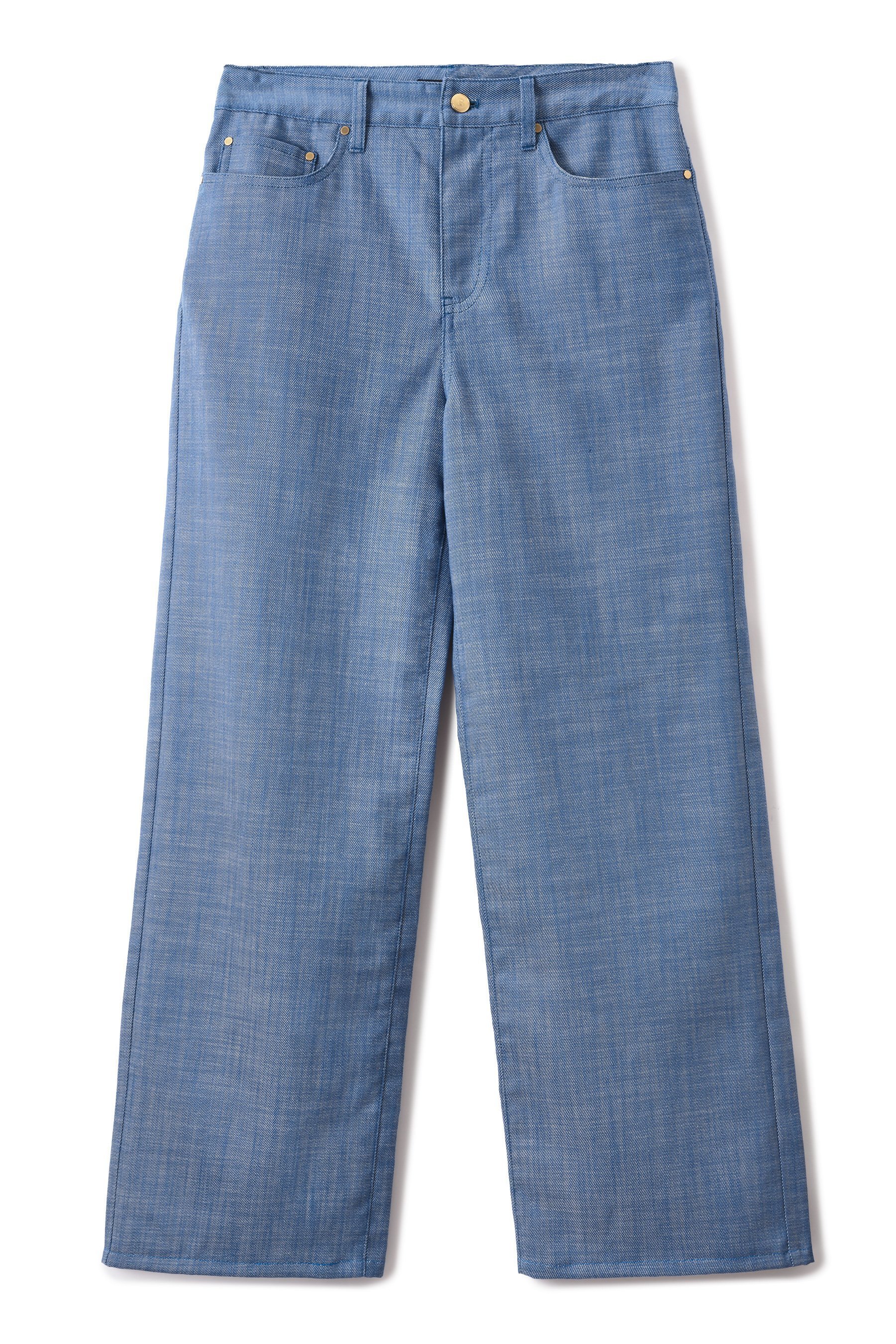 【アロー/aLORS】のPantalon Eclat デニムパンツ 大人の最旬トレンドファッション＆コーディネート founy(ファウニー) 　ファッション　Fashion　レディースファッション　Fashion for Women　パンツ　Pants & Trousers　デニムパンツ・ジーンズ・美脚デニム　Denim Jeans & Pants　イタリア　Italy　エレガント 上品　Elegant　ジャケット　Jacket, Outerwear　スラックス　Slacks, Dress Pants　デニム　Denim, Jeans Material　バランス　Balance, Style Balance　プリント　Print, Printed Pattern　ラグジュアリー　Luxury, Elegant　リラックス　Relax, Relaxed Fit　ワイド　Wide, Wide Fit　夏　Summer　新作・新入荷　New Arrivals / New In　 other-1|ID: prp329100004893057 ipo3291000000036575574