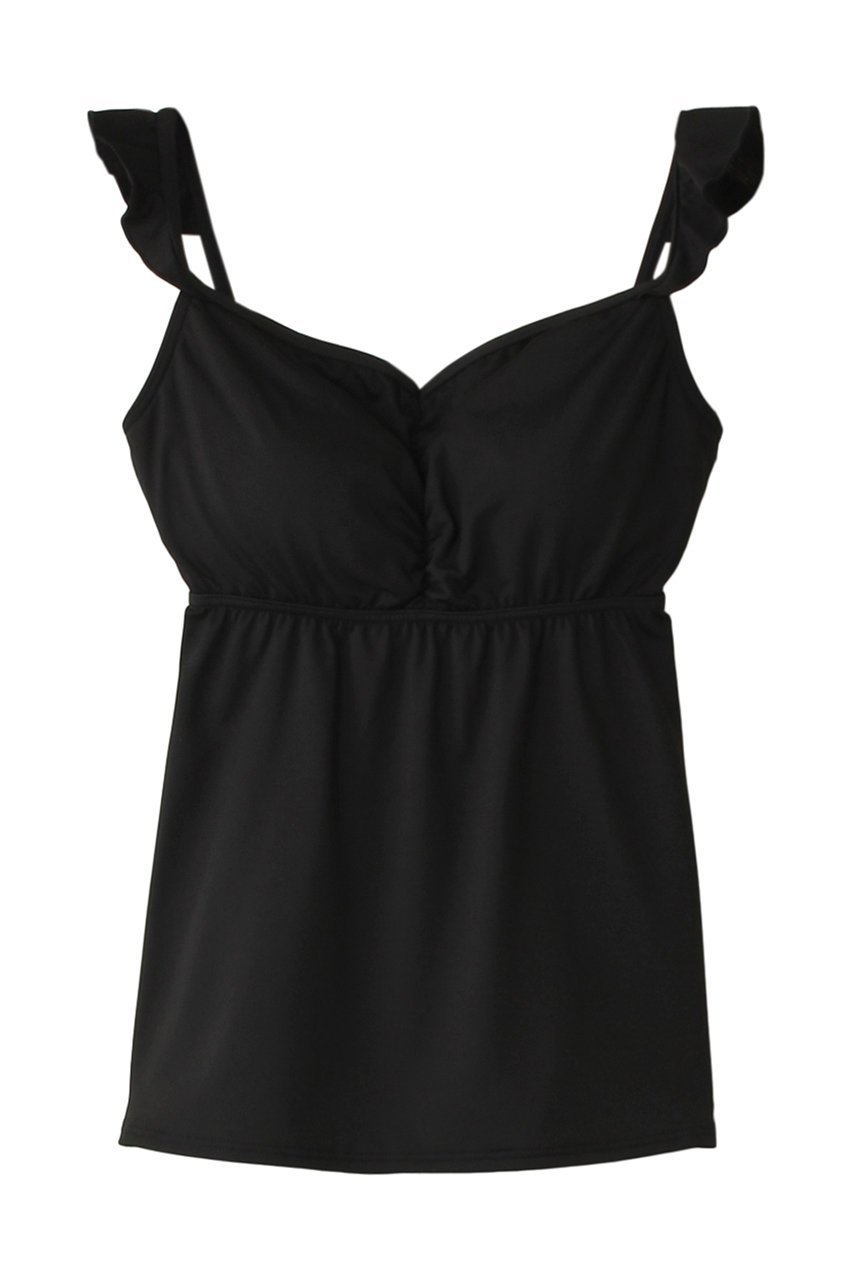 【レイール/Reir】のNAIRトップス インテリア・キッズ・メンズ・レディースファッション・服の通販 founy(ファニー) 　ファッション　Fashion　レディースファッション　Fashion for Women　トップス・カットソー　Cut & Sew Tops　キャミソール&ノースリーブ　Camisoles & Sleeveless Tops　シャツ・ブラウス・オフィスカジュアル　Elegant Blouses & Button-Ups　ロングTシャツ・Tシャツ　Longline T-Shirts & Tees　カットソー・ベーシックTシャツ　Cut-and-Sewn Tops / Stretch Tees & Basics　おすすめ　Recommended / Our Picks　なめらか　Smooth, Silky Texture　ガーリー　Girly, Feminine Style　キャミソール　Camisole, Spaghetti Strap Top　タンク　Tank Top, Sleeveless Top　フィット　Fit, Slim Fit　フリル　Frill, Ruffle　リゾート　Resort, Vacation Style　水着　Swimsuit, Swimwear　ブラック|ID: prp329100004893087 ipo3291000000036575890