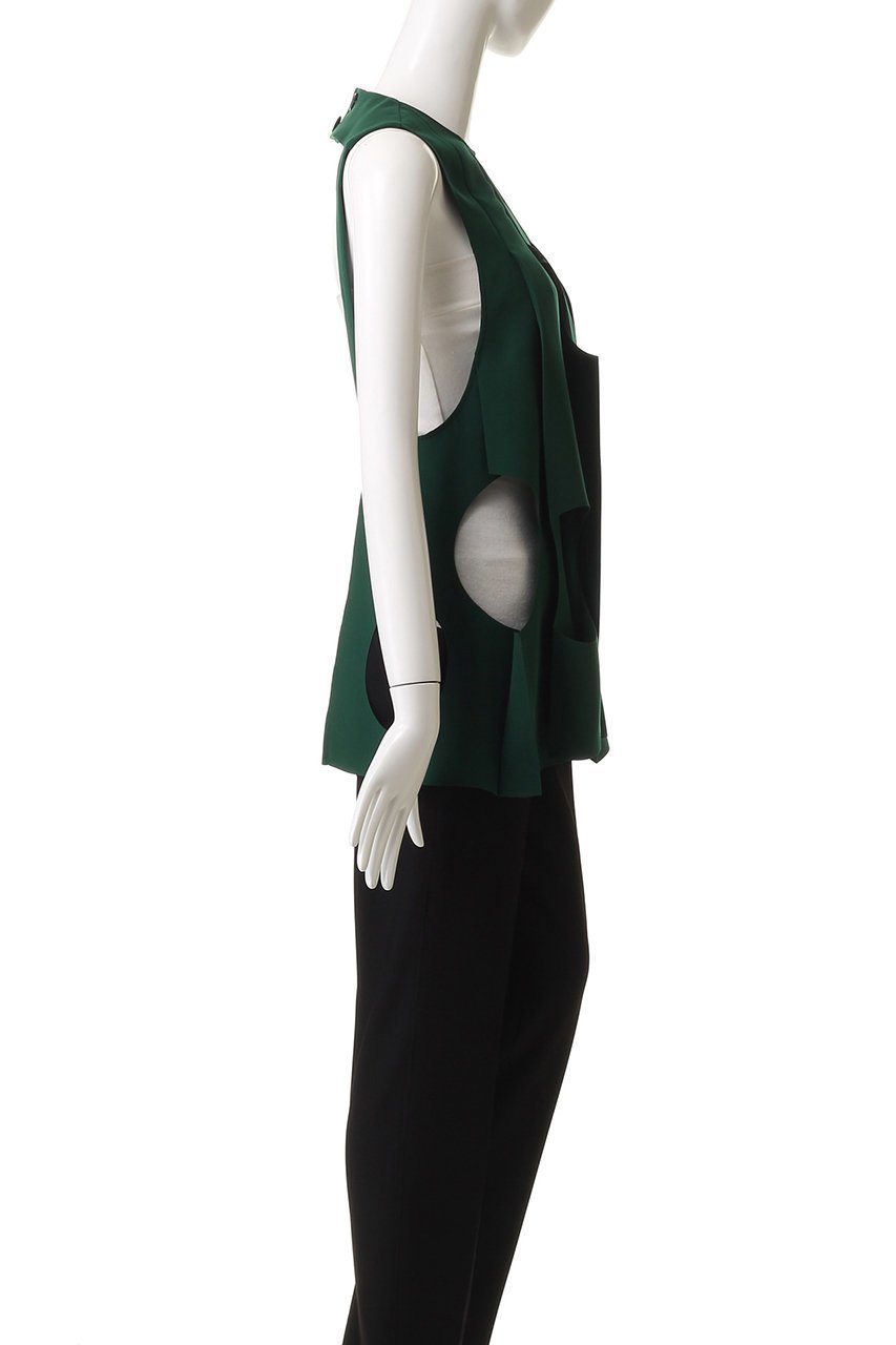 【エンフォルド/ENFOLD】のTONE-HOLE VEST/ベスト 大人の最旬トレンドファッション＆コーディネート founy(ファウニー) 　ファッション　Fashion　レディースファッション　Fashion for Women　アウター　Coat / Outerwear Collection　レディースジャケット・軽アウター　Jackets　インナー　Innerwear　ジャケット　Jacket, Outerwear　プリーツ　Pleats, Pleated　ベスト　Vest, Waistcoat　モチーフ　Motif, Design Theme　今季　This Season, Current Season　other-3|ID: prp329100004893150 ipo3291000000036576371