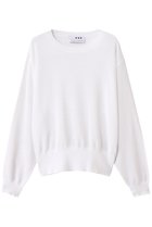 【スリー ドッツ/three dots】のシマーセーター メッシュトップス ホワイト|ID: prp329100004893188 ipo3291000000036576650