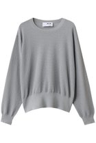 【スリー ドッツ/three dots】のシマーセーター メッシュトップス グレー|ID: prp329100004893188 ipo3291000000036576652