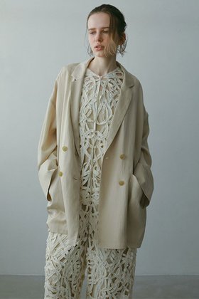 【エトレトウキョウ/ETRE TOKYO】 ダブルブレストエアリージャケット人気、トレンドファッション・服の通販 founy(ファニー) ファッション Fashion レディースファッション Fashion for Women アウター Coat / Outerwear Collection レディースジャケット・軽アウター Jackets なめらか Smooth, Silky Texture カーディガン Cardigan, Knitwear ジャケット Jacket, Outerwear セットアップ Set-Up, Coordinated Outfit ボックス Boxy, Box Shape |ID:prp329100004893203