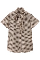 【アルアバイル/allureville】の【Loulou Willoughby】デシンドットフレアスリーブBL A 人気、トレンドファッション・服の通販 founy(ファニー) ファッション Fashion レディースファッション Fashion for Women トップス・カットソー Cut & Sew Tops シャツ・ブラウス・オフィスカジュアル Elegant Blouses & Button-Ups カーディガン Cardigan, Knitwear クラシカル Classical, Vintage-Inspired ジャケット Jacket, Outerwear スリーブ Sleeve, Long Sleeve / Short Sleeve ドット Polka Dot, Dot Pattern ロング Long, Long-Length エレガント 上品 Elegant ビジネス 仕事 通勤 Business / Work / Commuting thumbnail ライトベージュ|ID: prp329100004893340 ipo3291000000036578214