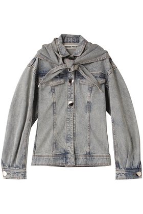 【プランク プロジェクト/PRANK PROJECT】のスカーフシェイプデニムジャケット / Scarf-Shaped Denim Jacket 人気、トレンドファッション・服の通販 founy(ファニー) ファッション Fashion レディースファッション Fashion for Women アウター Coat / Outerwear Collection レディースジャケット・軽アウター Jackets デニムジャケット / カジュアルアウター Denim Jackets インディゴ Indigo Denim シェイプ Shape, Slim Fit ジャケット Jacket, Outerwear スカーフ Scarf, Neckwear スリット Slit, Slit Detail セットアップ Set-Up, Coordinated Outfit デニム Denim, Jeans Material フロント Front, Front Design |ID:prp329100004893349