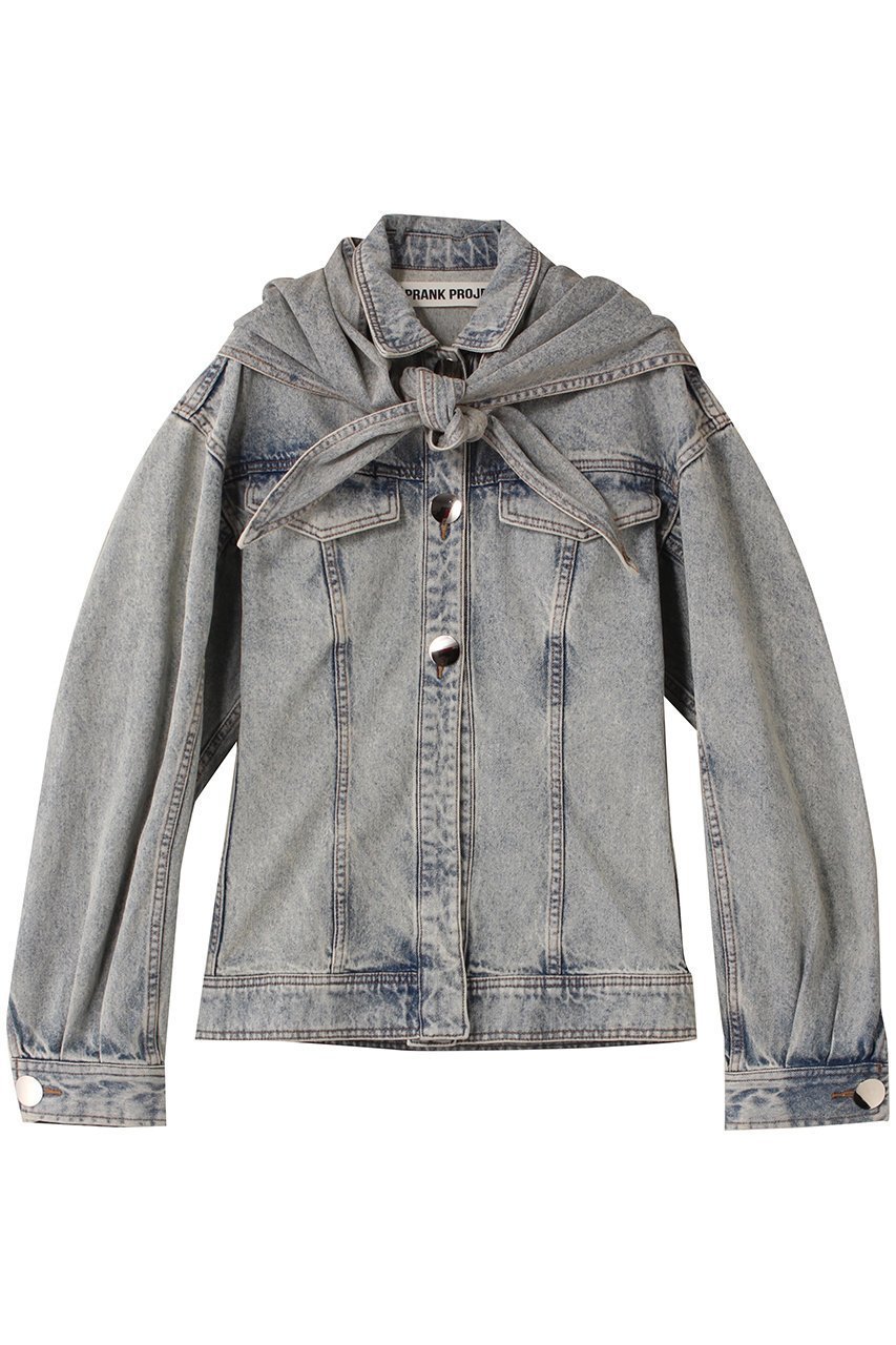 【プランク プロジェクト/PRANK PROJECT】のスカーフシェイプデニムジャケット / Scarf-Shaped Denim Jacket 大人の最旬トレンドファッション＆コーディネート founy(ファウニー) 　ファッション　Fashion　レディースファッション　Fashion for Women　アウター　Coat / Outerwear Collection　レディースジャケット・軽アウター　Jackets　デニムジャケット / カジュアルアウター　Denim Jackets　インディゴ　Indigo Denim　シェイプ　Shape, Slim Fit　ジャケット　Jacket, Outerwear　スカーフ　Scarf, Neckwear　スリット　Slit, Slit Detail　セットアップ　Set-Up, Coordinated Outfit　デニム　Denim, Jeans Material　フロント　Front, Front Design　 other-1|ID: prp329100004893349 ipo3291000000036578260