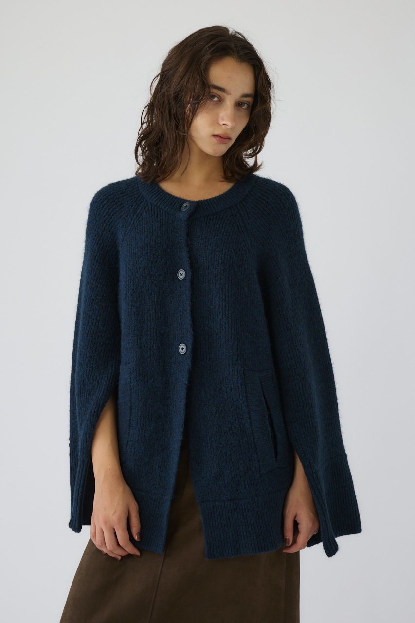 【リムアーク/RIM.ARK】のPoncho like raglan knit C/D/ニットカーディガン 大人の最旬トレンドファッション＆コーディネート founy(ファウニー) 　ファッション　Fashion　レディースファッション　Fashion for Women　トップス・カットソー　Cut & Sew Tops　ニット　Knit Tops & Sweaters　カーディガン・羽織り　Layered Style Cardigans　おすすめ　Recommended / Our Picks　カーディガン　Cardigan, Knitwear　スラックス　Slacks, Dress Pants　スリーブ　Sleeve, Long Sleeve / Short Sleeve　デニム　Denim, Jeans Material　ポンチョ　Poncho, Cape Style　リラックス　Relax, Relaxed Fit　other-7|ID: prp329100004893361 ipo3291000000036578326