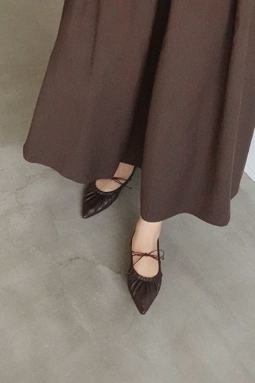 【ダニエラ アンド ジェマ/Daniella & GEMMA】のポインテッドギャザーリボンフラットパンプス 人気、トレンドファッション・服の通販 founy(ファニー) ファッション Fashion レディースファッション Fashion for Women クッション Cushion, Throw Pillow シューズ Shoes, Footwear リボン Ribbon, Bow 春 Spring other-5|ID: prp329100004893383 ipo3291000000036578427