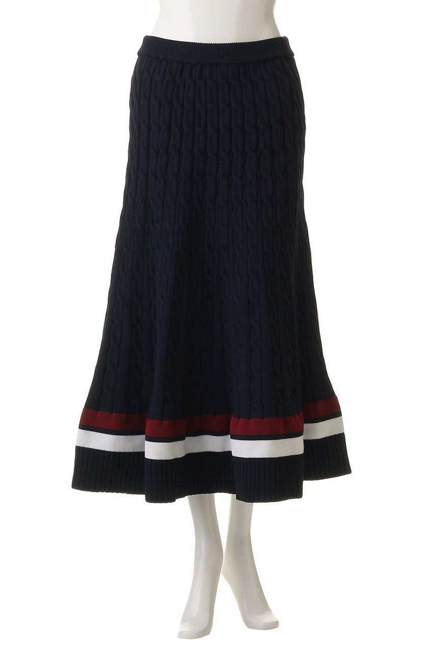 【マディソンブルー/MADISONBLUE】のCABLE FLARE LONG SK フレアロングスカート 大人の最旬トレンドファッション&コーディネート founy(ファウニー) ファッション Fashion レディースファッション Fashion for Women スカート Skirts ロングスカート Long Skirts / Maxi & Midi Skirts スポーティ Sporty, Casual Athletic フレア Flare, Flared ロング Long, Long-Length other-2|ID: prp329100004893407 ipo3291000000036578611