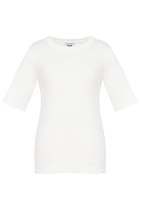 【マディソンブルー/MADISONBLUE】のCREW NECK H/S TEE クルーネックハーフスリーブTシャツ 人気、トレンドファッション・服の通販 founy(ファニー) ファッション Fashion レディースファッション Fashion for Women トップス・カットソー Cut & Sew Tops シャツ・ブラウス・オフィスカジュアル Elegant Blouses & Button-Ups ロングTシャツ・Tシャツ Longline T-Shirts & Tees カットソー・ベーシックTシャツ Cut-and-Sewn Tops / Stretch Tees & Basics エレガント 上品 Elegant コンパクト Compact, Small Size ショート Short, Short Length シンプル Simple, Minimal スリーブ Sleeve, Long Sleeve / Short Sleeve バランス Balance, Style Balance |ID:prp329100004893411