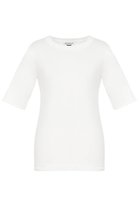 【マディソンブルー/MADISONBLUE】のCREW NECK H/S TEE クルーネックハーフスリーブTシャツ 人気、トレンドファッション・服の通販 founy(ファニー) ファッション Fashion レディースファッション Fashion for Women トップス・カットソー Cut & Sew Tops シャツ・ブラウス・オフィスカジュアル Elegant Blouses & Button-Ups ロングTシャツ・Tシャツ Longline T-Shirts & Tees カットソー・ベーシックTシャツ Cut-and-Sewn Tops / Stretch Tees & Basics エレガント 上品 Elegant コンパクト Compact, Small Size ショート Short, Short Length シンプル Simple, Minimal スリーブ Sleeve, Long Sleeve / Short Sleeve バランス Balance, Style Balance thumbnail ホワイト|ID: prp329100004893411 ipo3291000000036578628