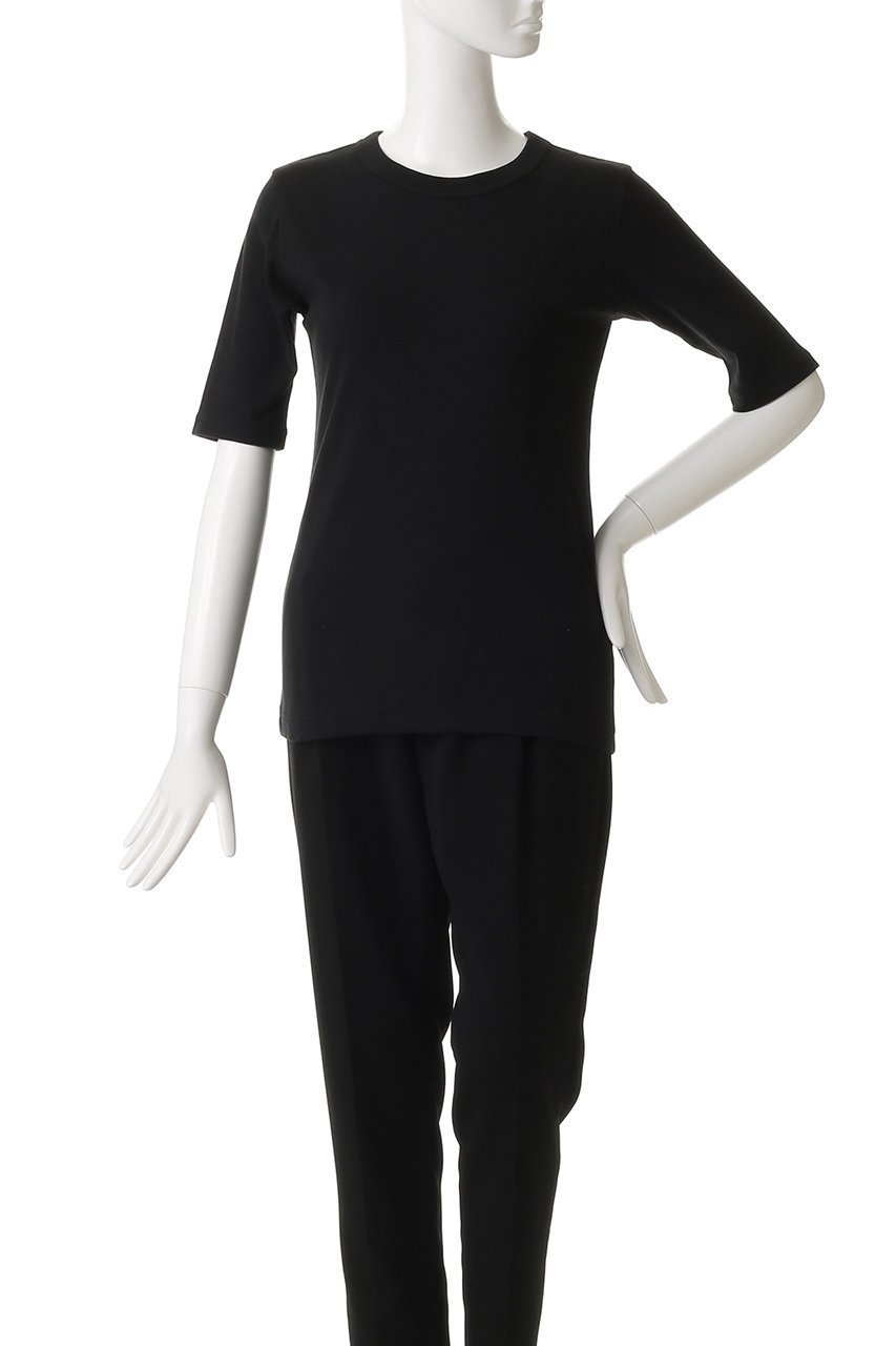 【マディソンブルー/MADISONBLUE】のCREW NECK H/S TEE クルーネックハーフスリーブTシャツ 人気、トレンドファッション・服の通販 founy(ファニー) 　ファッション　Fashion　レディースファッション　Fashion for Women　トップス・カットソー　Cut & Sew Tops　シャツ・ブラウス・オフィスカジュアル　Elegant Blouses & Button-Ups　ロングTシャツ・Tシャツ　Longline T-Shirts & Tees　カットソー・ベーシックTシャツ　Cut-and-Sewn Tops / Stretch Tees & Basics　エレガント 上品　Elegant　コンパクト　Compact, Small Size　ショート　Short, Short Length　シンプル　Simple, Minimal　スリーブ　Sleeve, Long Sleeve / Short Sleeve　バランス　Balance, Style Balance　other-2|ID: prp329100004893411 ipo3291000000036578632