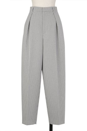 【オブリオ/AUBRIOT】 チェックテーパードパンツ人気、トレンドファッション・服の通販 founy(ファニー) ファッション Fashion レディースファッション Fashion for Women パンツ Pants & Trousers イタリア Italy チェック Check, Plaid, Tartan テーパード Tapered, Tapered Pants フォルム Silhouette, Form ラグジュアリー Luxury, Elegant エレガント 上品 Elegant |ID:prp329100004893428