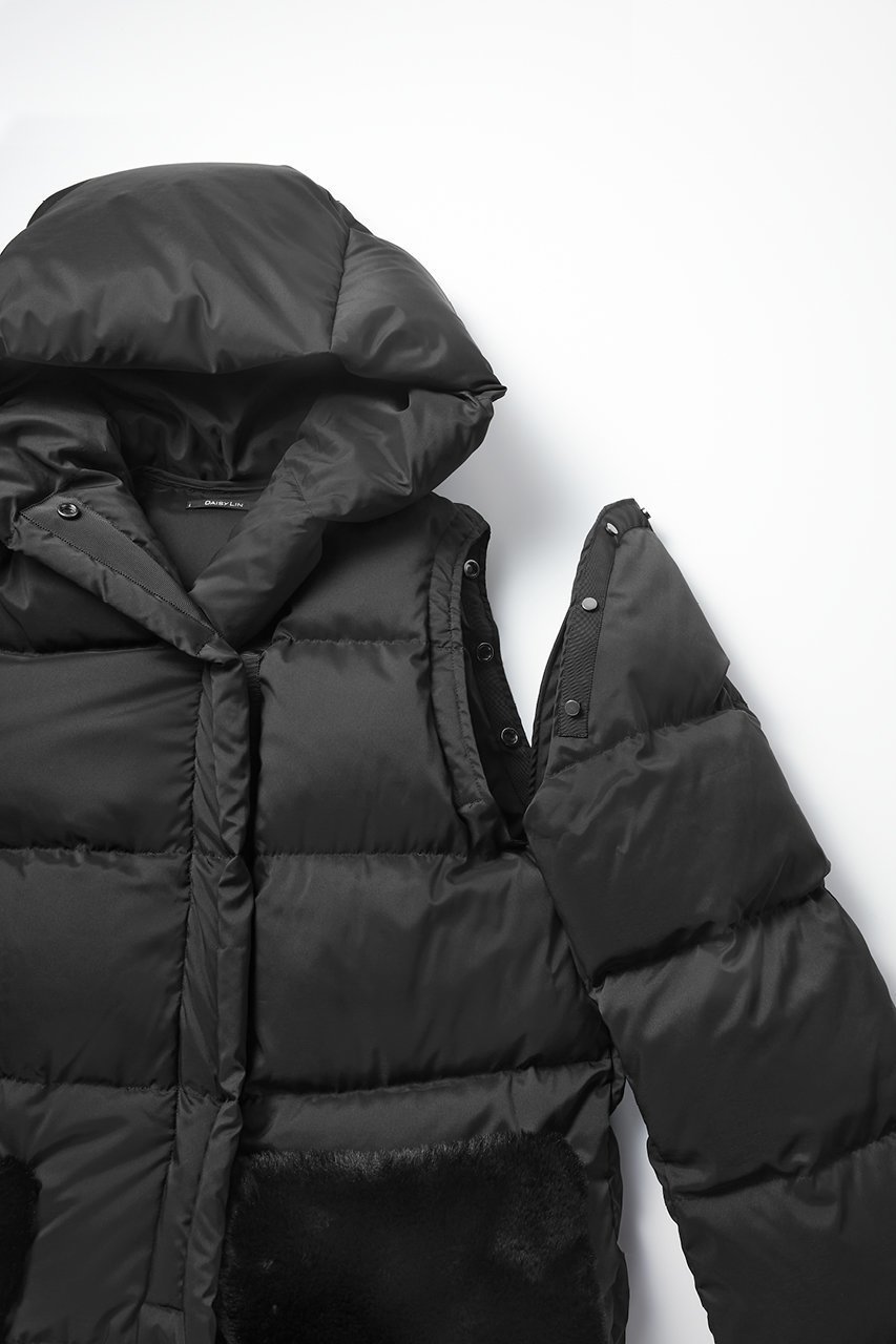 【デイジーリン/DAISY LIN】の2WAY Coat “Travel Down” 人気、トレンドファッション・服の通販 founy(ファニー) 　ファッション　Fashion　レディースファッション　Fashion for Women　アウター　Coat / Outerwear Collection　コート・ロングコート・ピーコート　Long Coats, Peacoats & More　エレガント 上品　Elegant　ダウン　Down, Puffer　ドット　Polka Dot, Dot Pattern　フロント　Front, Front Design　ベスト　Vest, Waistcoat　ポケット　Pocket, Pocket Detail　防寒　Cold Protection, Winter-Ready　リアル　Real, Realistic　ロング　Long, Long-Length　旅行　Travel　other-5|ID: prp329100004893497 ipo3291000000036579252