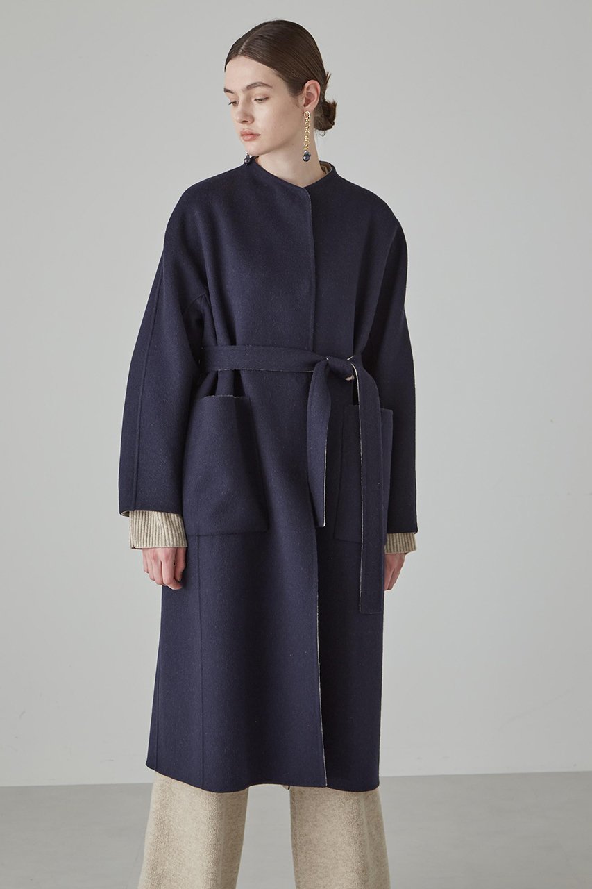 【アドーア/ADORE】のカシミヤ混 2TONE リバーロングコート 大人の最旬トレンドファッション＆コーディネート founy(ファウニー) 　ファッション　Fashion　レディースファッション　Fashion for Women　アウター　Coat / Outerwear Collection　コート・ロングコート・ピーコート　Long Coats, Peacoats & More　なめらか　Smooth, Silky Texture　カッティング　Cutting Detail　ショルダー　Shoulder, Shoulder Strap　ドロップ　Drop Shoulder, Dropped Style　リバーシブル　Reversible, Two-Sided　ロング　Long, Long-Length　別注　Limited Edition, Custom Order　定番　Standard, Basic Item　other-2|ID: prp329100004893514 ipo3291000000036579406