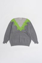 【プランク プロジェクト/PRANK PROJECT】のレースラインオーバーニット 人気、トレンドファッション・服の通販 founy(ファニー) ファッション Fashion レディースファッション Fashion for Women トップス・カットソー Cut & Sew Tops ニット Knit Tops & Sweaters カジュアルプルオーバー・ニットトップス Pullovers & Knit Tops / Casual Pullovers おすすめ Recommended / Our Picks エレガント 上品 Elegant フェミニン Feminine, Girly レース Lace, Lace Fabric thumbnail GRY(グレー)|ID: prp329100004893554 ipo3291000000036579724