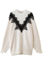 【プランク プロジェクト/PRANK PROJECT】のレースラインオーバーニット 人気、トレンドファッション・服の通販 founy(ファニー) ファッション Fashion レディースファッション Fashion for Women トップス・カットソー Cut & Sew Tops ニット Knit Tops & Sweaters カジュアルプルオーバー・ニットトップス Pullovers & Knit Tops / Casual Pullovers おすすめ Recommended / Our Picks エレガント 上品 Elegant フェミニン Feminine, Girly レース Lace, Lace Fabric thumbnail IVR(アイボリー)|ID: prp329100004893554 ipo3291000000036579725