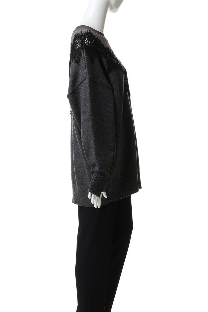 【プランク プロジェクト/PRANK PROJECT】のレースラインオーバーニット 人気、トレンドファッション・服の通販 founy(ファニー) ファッション Fashion レディースファッション Fashion for Women トップス・カットソー Cut & Sew Tops ニット Knit Tops & Sweaters カジュアルプルオーバー・ニットトップス Pullovers & Knit Tops / Casual Pullovers おすすめ Recommended / Our Picks エレガント 上品 Elegant フェミニン Feminine, Girly レース Lace, Lace Fabric other-3|ID: prp329100004893554 ipo3291000000036612262