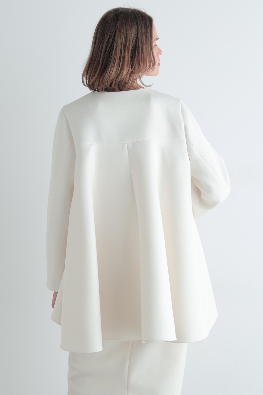 【ル フィル/LE PHIL】のエアートリプルクロスバックフレアジャケット 人気、トレンドファッション・服の通販 founy(ファニー) 　ファッション　Fashion　レディースファッション　Fashion for Women　アウター　Coat / Outerwear Collection　レディースジャケット・軽アウター　Jackets　グログラン　Grosgrain, Grosgrain Ribbon　ジャケット　Jacket, Outerwear　ジョーゼット　Georgette, Semi-Sheer Fabric　フォルム　Silhouette, Form　フォーマル　Formal, Dressy　フレア　Flare, Flared　エレガント 上品　Elegant　冬　Winter / This Winter　夏　Summer　other-5|ID: prp329100004893584 ipo3291000000036579966