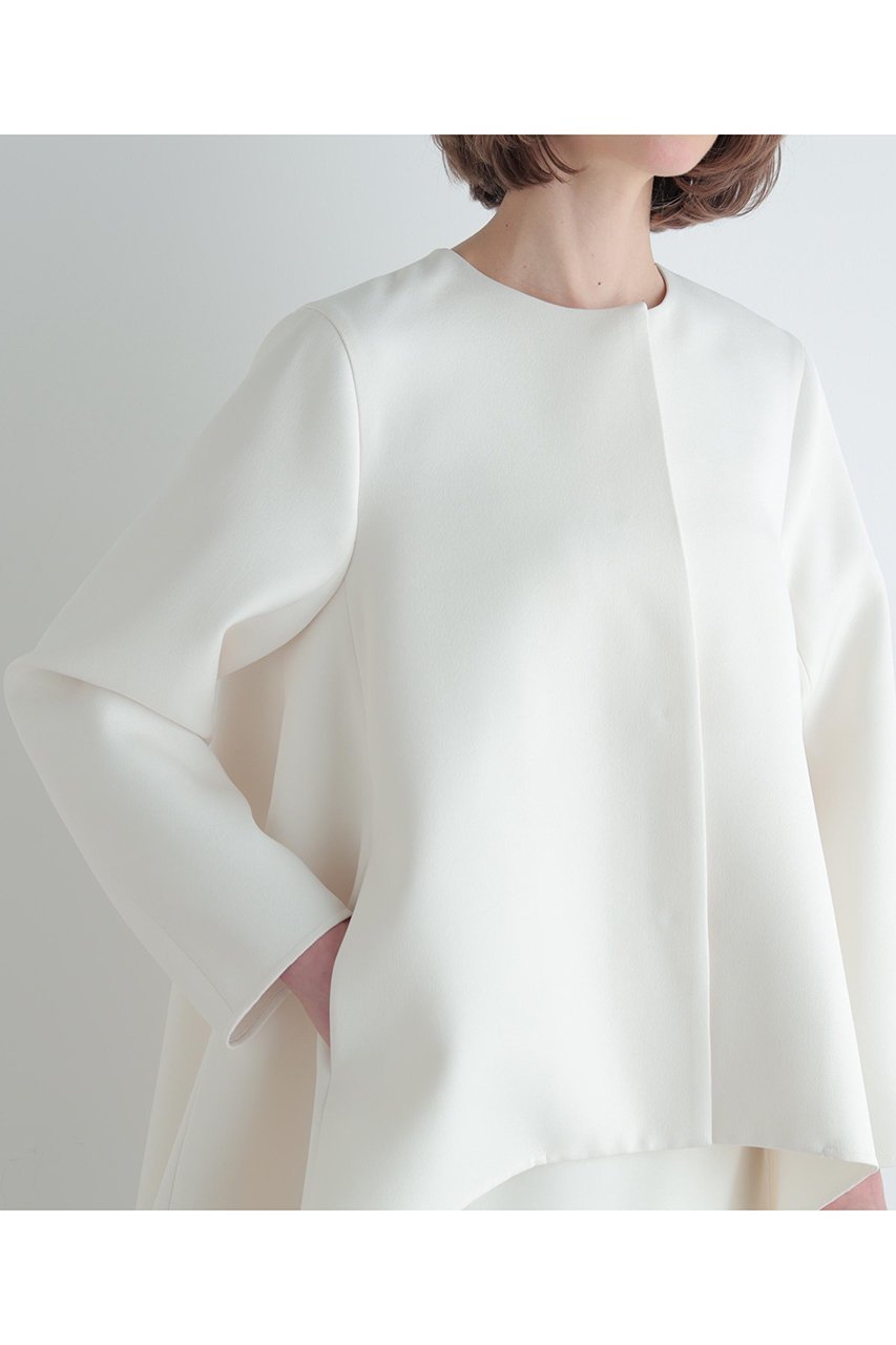 【ル フィル/LE PHIL】のエアートリプルクロスバックフレアジャケット 人気、トレンドファッション・服の通販 founy(ファニー) 　ファッション　Fashion　レディースファッション　Fashion for Women　アウター　Coat / Outerwear Collection　レディースジャケット・軽アウター　Jackets　グログラン　Grosgrain, Grosgrain Ribbon　ジャケット　Jacket, Outerwear　ジョーゼット　Georgette, Semi-Sheer Fabric　フォルム　Silhouette, Form　フォーマル　Formal, Dressy　フレア　Flare, Flared　エレガント 上品　Elegant　冬　Winter / This Winter　夏　Summer　other-7|ID: prp329100004893584 ipo3291000000036579969