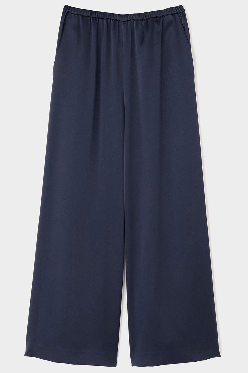 【ル フィル/LE PHIL】のクラシックサテンパンツ インテリア・キッズ・メンズ・レディースファッション・服の通販 founy(ファニー) 　ファッション　Fashion　レディースファッション　Fashion for Women　パンツ　Pants & Trousers　サテン　Satin, Glossy Fabric　シンプル　Simple, Minimal　スタンダード　Standard, Basic　ボトム　Bottoms, Lower Wear　モダン　Modern, Contemporary　リラックス　Relax, Relaxed Fit　エレガント 上品　Elegant　ネイビー|ID: prp329100004893586 ipo3291000000036579976