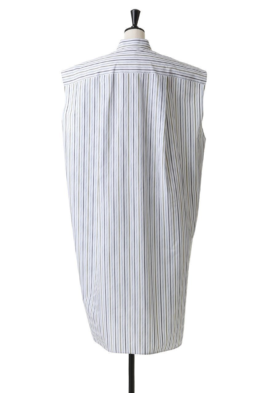 【ブラミンク/BLAMINK】のストライプノースリーブシャツワンピース 人気、トレンドファッション・服の通販 founy(ファニー) ファッション Fashion レディースファッション Fashion for Women ワンピース Dresses シャツワンピース / 1枚で着映えコーデ Shirt Dresses チュニック Tunic Tops & Dresses ストライプ Stripe, Striped Pattern チュニック Tunic, Long Top ラグジュアリー Luxury, Elegant リラックス Relax, Relaxed Fit ワイド Wide, Wide Fit エレガント 上品 Elegant other-4|ID: prp329100004893597 ipo3291000000036580040
