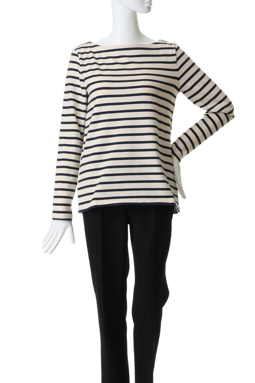 【マックスマーラ/Max Mara】の【Weekend Max Mara】ERASMO ボーダー ボートネックトップス 人気、トレンドファッション・服の通販 founy(ファニー) 　ファッション　Fashion　レディースファッション　Fashion for Women　トップス・カットソー　Cut & Sew Tops　シャツ・ブラウス・オフィスカジュアル　Elegant Blouses & Button-Ups　ロングTシャツ・Tシャツ　Longline T-Shirts & Tees　カットソー・ベーシックTシャツ　Cut-and-Sewn Tops / Stretch Tees & Basics　インナー　Innerwear　ジャケット　Jacket, Outerwear　スリーブ　Sleeve, Long Sleeve / Short Sleeve　デコルテ　Décolleté, Neckline　ボーダー　Border, Stripe　ロング　Long, Long-Length　定番　Standard, Basic Item　other-2|ID: prp329100004893645 ipo3291000000036580389