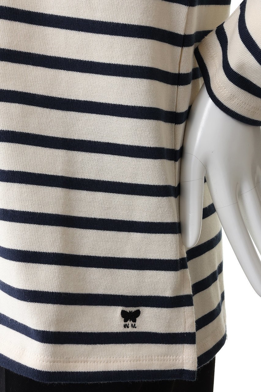 【マックスマーラ/Max Mara】の【Weekend Max Mara】ERASMO ボーダー ボートネックトップス 人気、トレンドファッション・服の通販 founy(ファニー) 　ファッション　Fashion　レディースファッション　Fashion for Women　トップス・カットソー　Cut & Sew Tops　シャツ・ブラウス・オフィスカジュアル　Elegant Blouses & Button-Ups　ロングTシャツ・Tシャツ　Longline T-Shirts & Tees　カットソー・ベーシックTシャツ　Cut-and-Sewn Tops / Stretch Tees & Basics　インナー　Innerwear　ジャケット　Jacket, Outerwear　スリーブ　Sleeve, Long Sleeve / Short Sleeve　デコルテ　Décolleté, Neckline　ボーダー　Border, Stripe　ロング　Long, Long-Length　定番　Standard, Basic Item　other-6|ID: prp329100004893645 ipo3291000000036580394