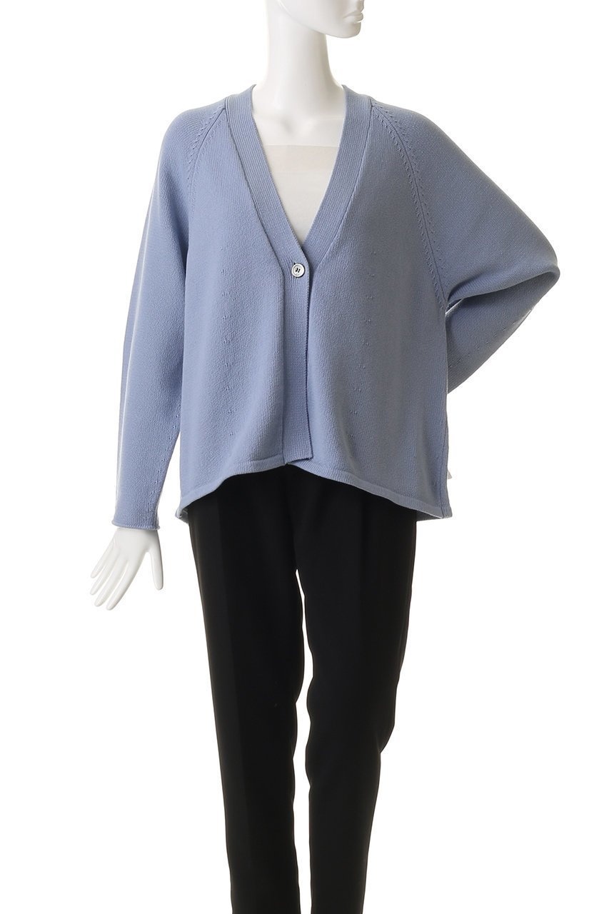 【エブール/ebure】のコットンナイロンミドルゲージニット Vネックカーディガン 人気、トレンドファッション・服の通販 founy(ファニー) ファッション Fashion レディースファッション Fashion for Women トップス・カットソー Cut & Sew Tops ニット Knit Tops & Sweaters カーディガン・羽織り Layered Style Cardigans Vネックトップス V-Neck Tops / V-Cut Neckline Shirts カーディガン Cardigan, Knitwear フレア Flare, Flared other-2|ID: prp329100004893680 ipo3291000000036580589