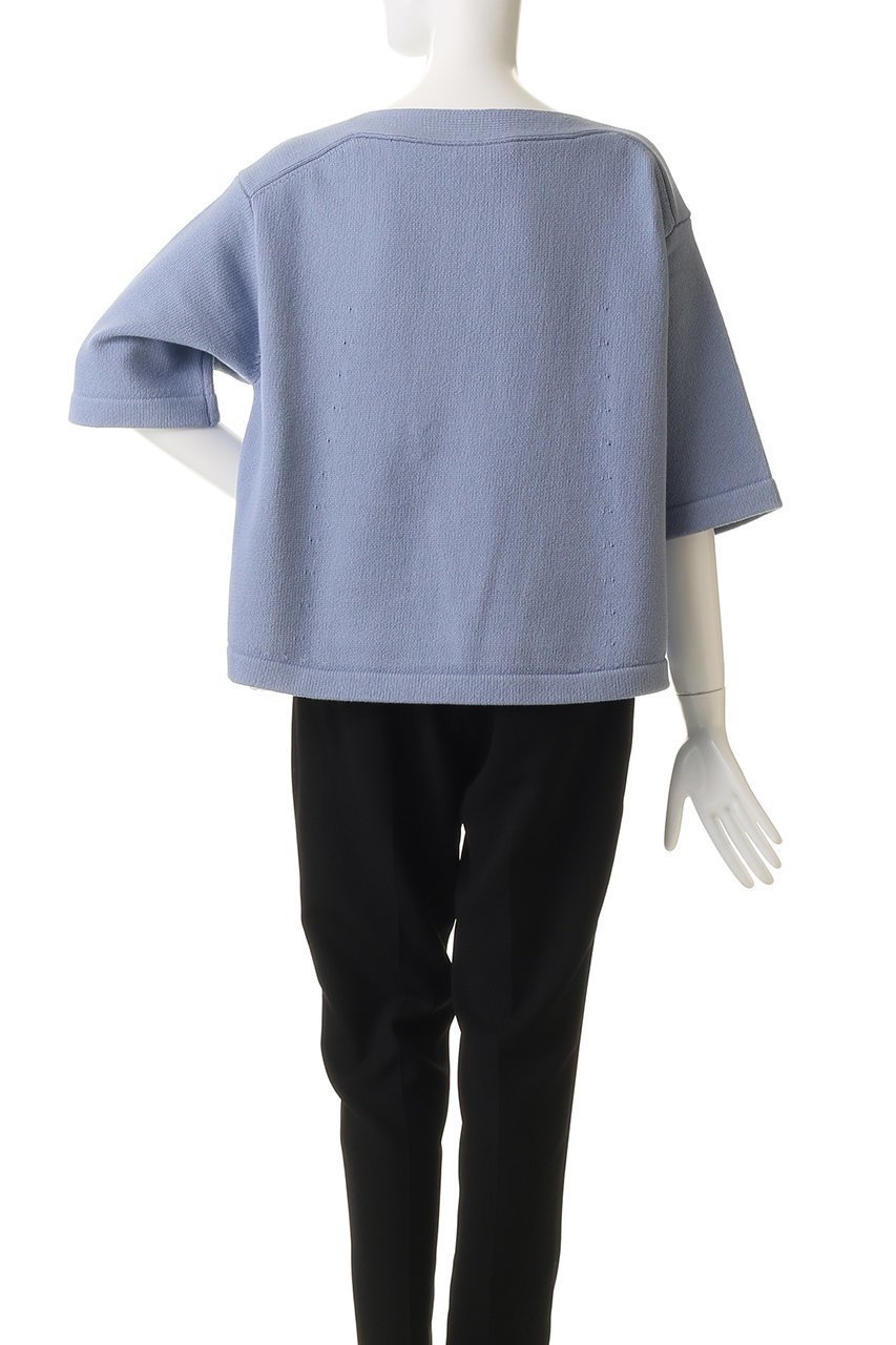 【エブール/ebure】のコットンナイロンミドルゲージニット ボートネックプルオーバー 人気、トレンドファッション・服の通販 founy(ファニー) ファッション Fashion レディースファッション Fashion for Women トップス・カットソー Cut & Sew Tops ニット Knit Tops & Sweaters カジュアルプルオーバー・ニットトップス Pullovers & Knit Tops / Casual Pullovers フロント Front, Front Design モダン Modern, Contemporary リラックス Relax, Relaxed Fit other-4|ID: prp329100004893682 ipo3291000000036580603