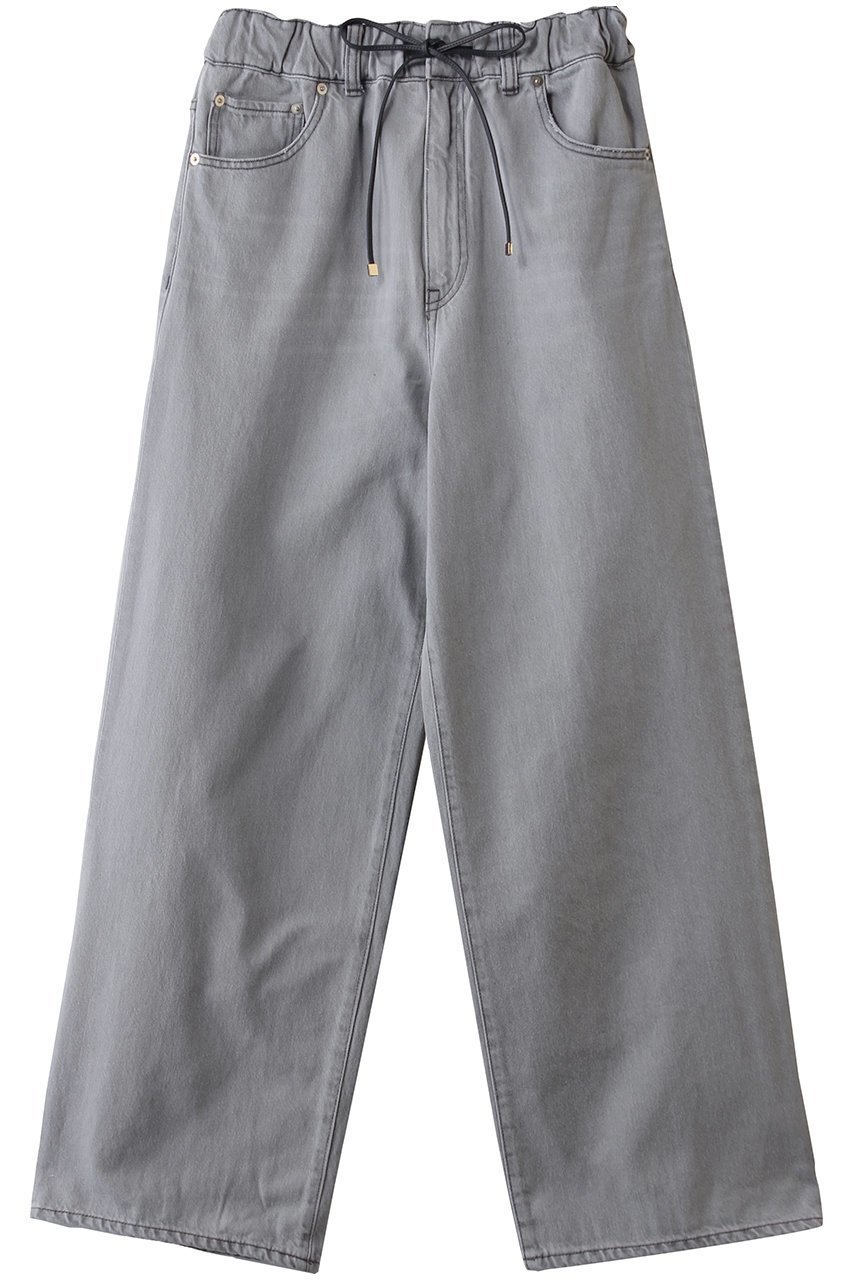 【エブール/ebure】のコンフォートデニム ワイドパンツ インテリア・キッズ・メンズ・レディースファッション・服の通販 founy(ファウニー) 　ファッション　Fashion　レディースファッション　Fashion for Women　パンツ　Pants & Trousers　デニムパンツ・ジーンズ・美脚デニム　Denim Jeans & Pants　ダメージ　Distressed, Destroyed　デニム　Denim, Jeans Material　リラックス　Relax, Relaxed Fit　ワイド　Wide, Wide Fit　今季　This Season, Current Season　定番　Standard, Basic Item　ライトグレー|ID: prp329100004893683 ipo3291000000036866024
