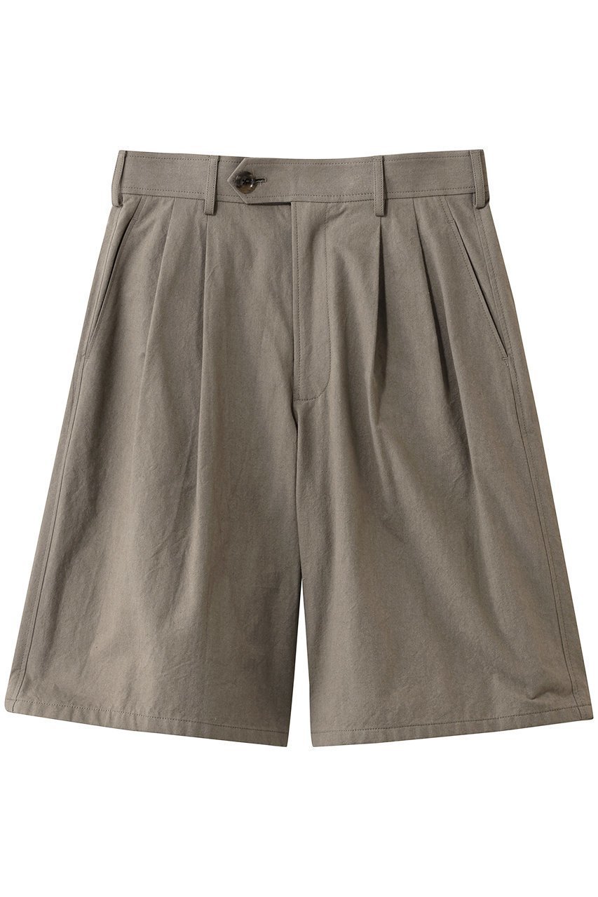 【ザ リラクス/THE RERACS / MEN】の【MEN】ワイドショートタックパンツ インテリア・キッズ・メンズ・レディースファッション・服の通販 founy(ファウニー) 　ファッション　Fashion　メンズファッション　Fashion for Men　ボトムス　Bottoms　ハーフパンツ・ショートパンツ　Shorts & Half Pants　おすすめ　Recommended / Our Picks　ショート　Short, Short Length　モダン　Modern, Contemporary　ワイド　Wide, Wide Fit　グレージュ|ID: prp329100004893745 ipo3291000000036891557