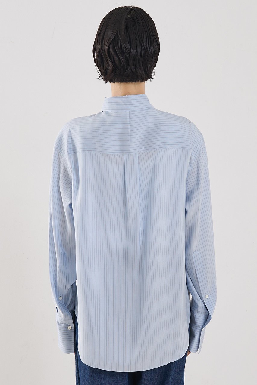 【ザ ストア バイ シー/THE STORE by C】の【COCUCA】プレミアムシャツ 人気、トレンドファッション・服の通販 founy(ファニー) ファッション Fashion レディースファッション Fashion for Women トップス・カットソー Cut & Sew Tops シャツ・ブラウス・オフィスカジュアル Elegant Blouses & Button-Ups おすすめ Recommended / Our Picks なめらか Smooth, Silky Texture イタリア Italy インナー Innerwear エレガント 上品 Elegant カフス Cuff Design シルク Silk, 100% Silk ジャケット Jacket, Outerwear ストライプ Stripe, Striped Pattern スリーブ Sleeve, Long Sleeve / Short Sleeve プレミアム Premium, High-End ロング Long, Long-Length other-6|ID: prp329100004893751 ipo3291000000036581103