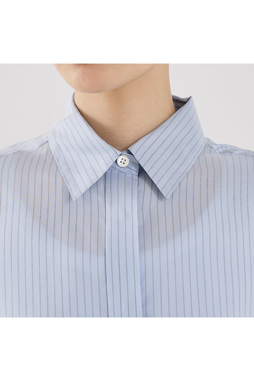 【ザ ストア バイ シー/THE STORE by C】の【COCUCA】プレミアムシャツ 人気、トレンドファッション・服の通販 founy(ファニー) ファッション Fashion レディースファッション Fashion for Women トップス・カットソー Cut & Sew Tops シャツ・ブラウス・オフィスカジュアル Elegant Blouses & Button-Ups おすすめ Recommended / Our Picks なめらか Smooth, Silky Texture イタリア Italy インナー Innerwear エレガント 上品 Elegant カフス Cuff Design シルク Silk, 100% Silk ジャケット Jacket, Outerwear ストライプ Stripe, Striped Pattern スリーブ Sleeve, Long Sleeve / Short Sleeve プレミアム Premium, High-End ロング Long, Long-Length other-7|ID: prp329100004893751 ipo3291000000036581104